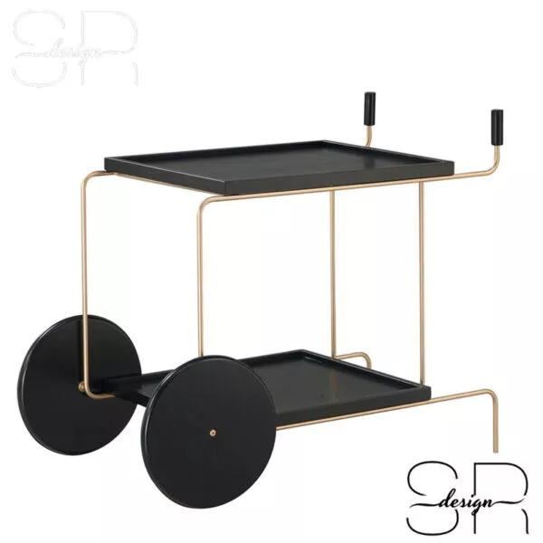 carro bar minimal ebano/champagne